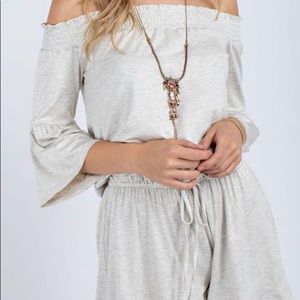 Off-Shoulder Romper